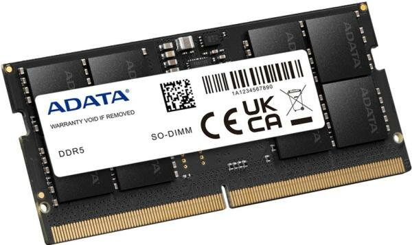 Модуль памяти ADATA32GB ADATA DDR5 4800 SO DIMM AD5S480032G-S Non-ECC CL40 1.1V RTL (936622)
