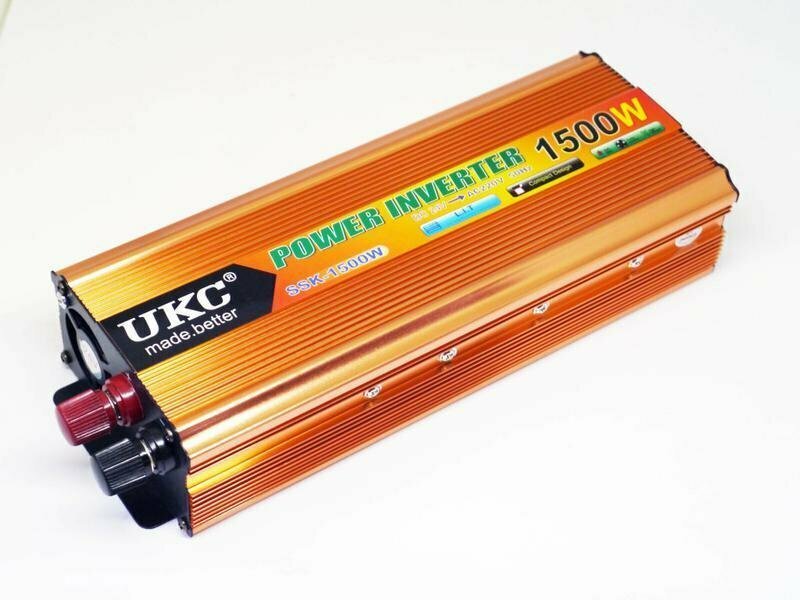 Инвертор напряжения 12-220V UKC 1500W (750W)