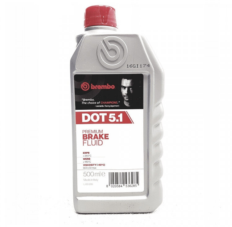 Жидкость тормозная BRAKE FLUID DOT-51 (500мл) Brembo L05005