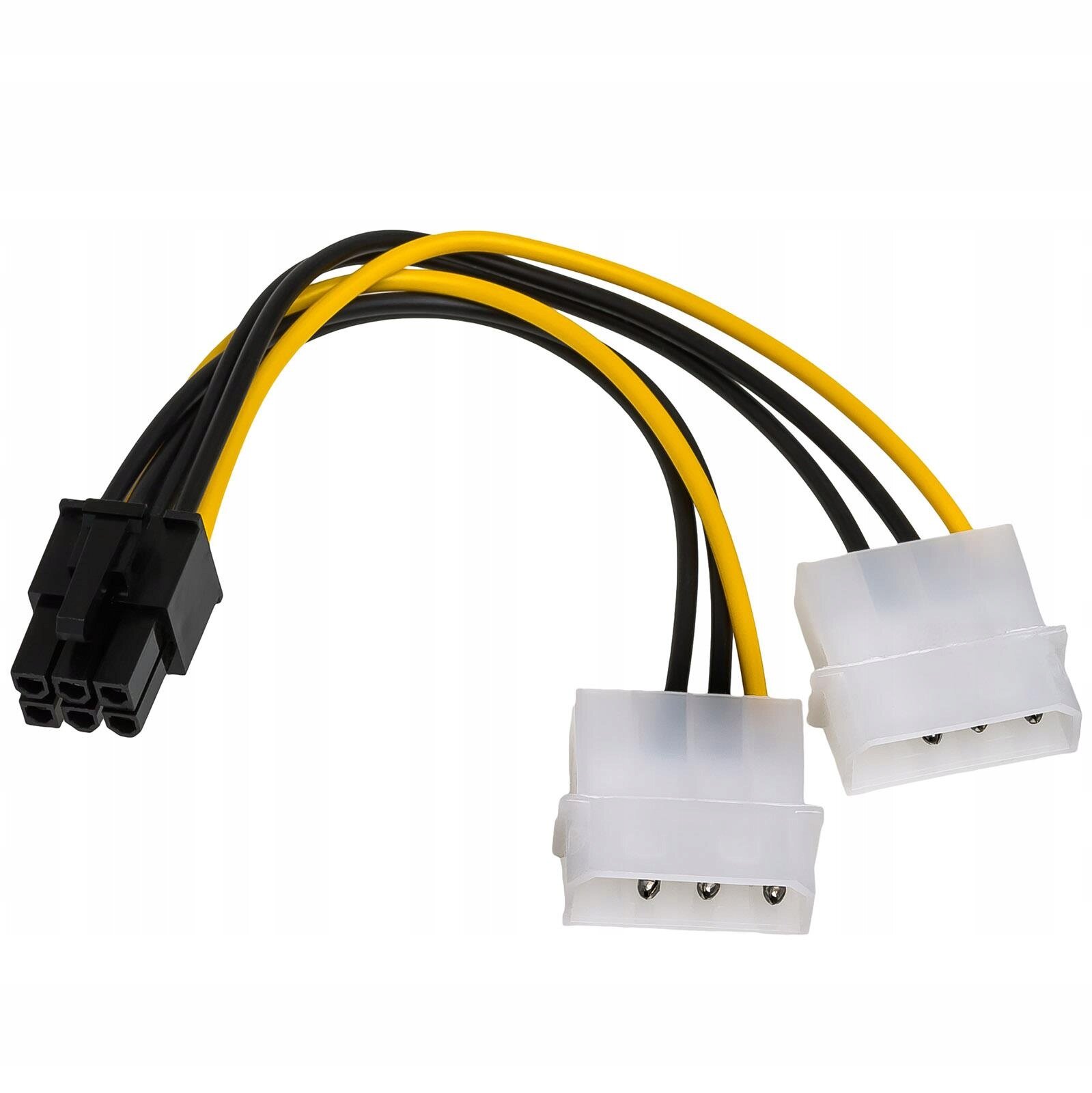 Кабель PCI-E 6-pin - 2 x 2-pin molex