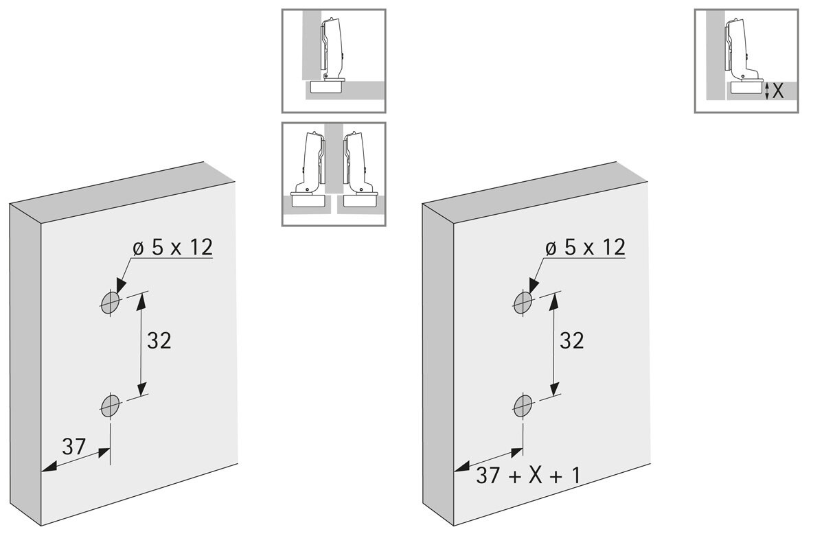 Петля мебельная 110* накладная Hettich - фотография № 5