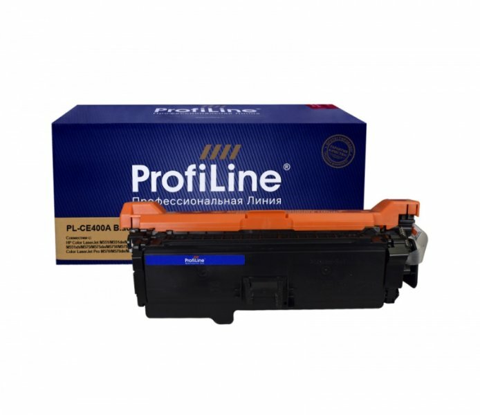 Картридж Картридж CE400A (№507A) Black 5500 копий ProfiLine (PL_CE400A_BK)