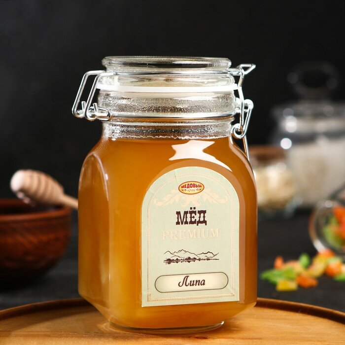 Мёд алтайский Липовый Premium, 1000 г - фотография № 1
