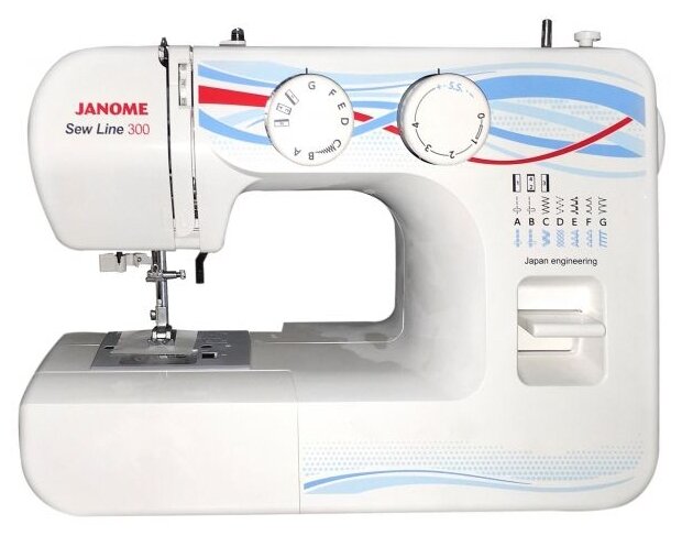 Швейная машина JANOME Sew Line 300, белый