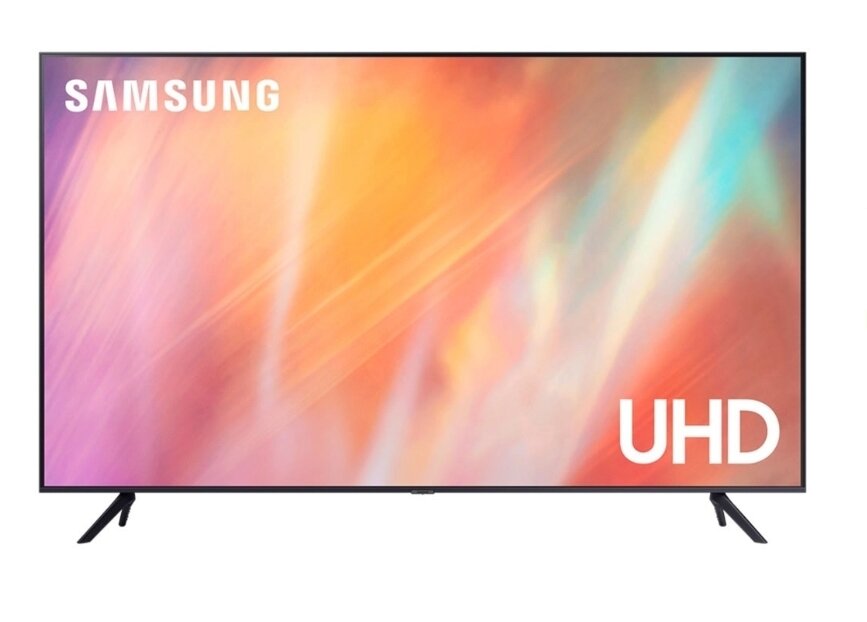 55" Телевизор Samsung UE55AU7100U 2021 LED, HDR, черный