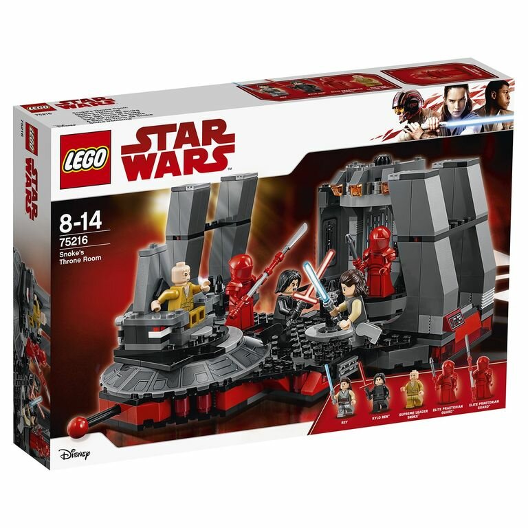 LEGO Star Wars TM Конструктор Тронный зал Сноука, 75216