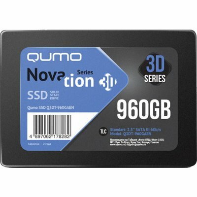 SSD диск 960Gb Qumo Novation 3D Q3DT-960GSCY