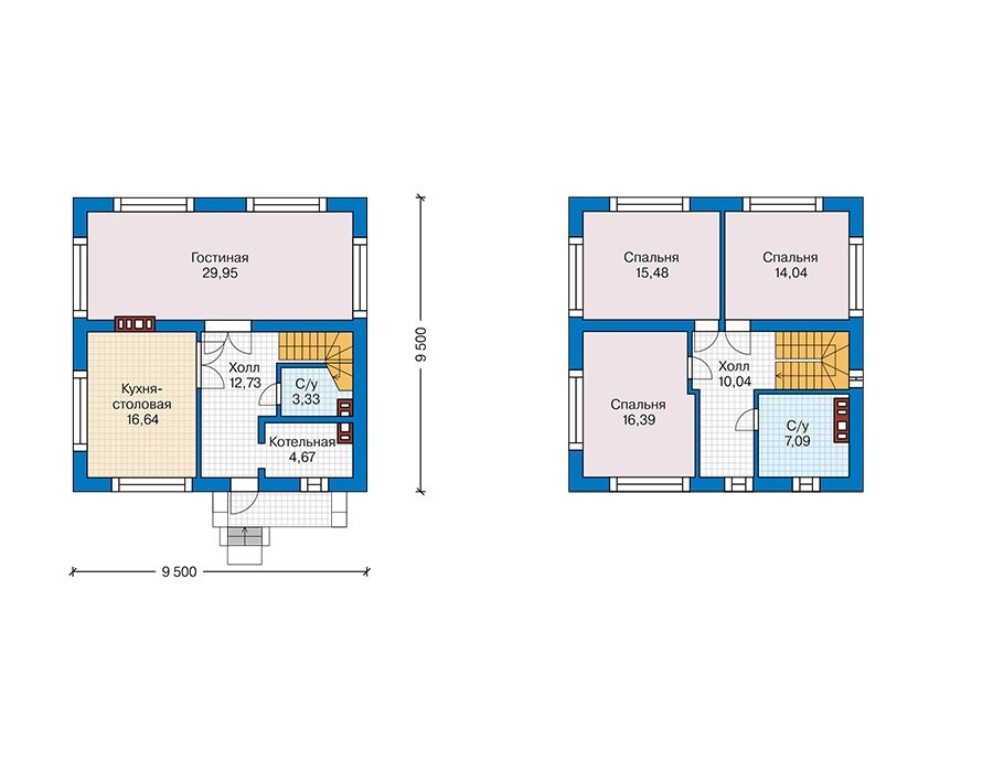 Проект дома Plans-44-44 (130 кв.м, кирпич) - фотография № 3