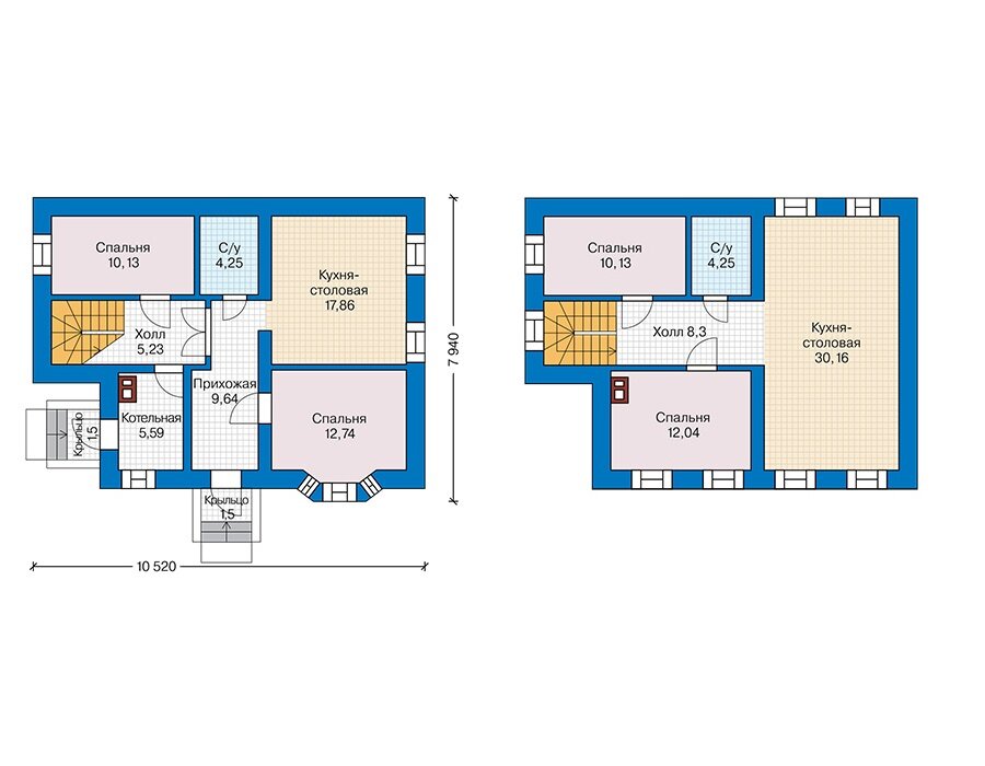 Проект дома Plans-62-79 (125 кв.м, газобетон) - фотография № 3