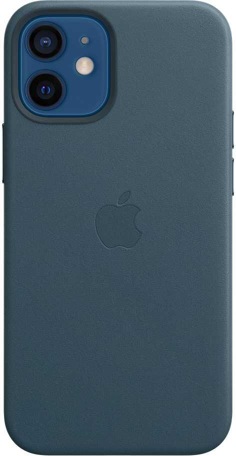 Чехол (клип-кейс) Apple для Apple iPhone 12 mini Leather Case with MagSafe синий балтийский (MHK83ZE