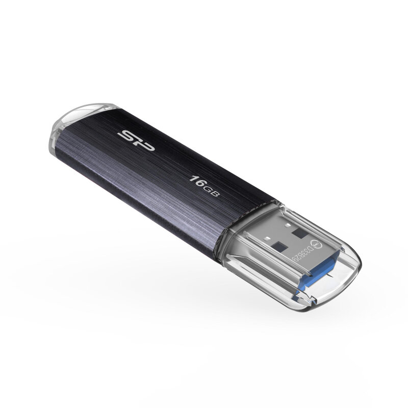 Флеш-память Silicon Power Blaze B02 16GB USB 3.2, черный, пластик