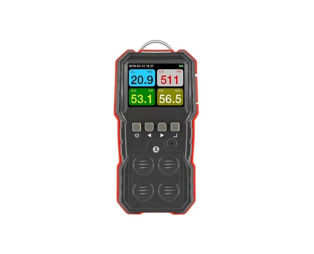 Портативный газовый детектор HT-WT88-11(3.7V) (W4541RU) с возможностью измерения 4-х типов газов: кислорода, угарного газа, сероводорода и горючих га — фото 5