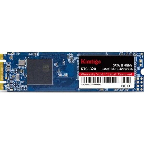 Накопитель SSD M.2 KIMTIGO 512Gb KTG-320 Series (SATA3, up to 500/460MBs, 3D TLC, 150TBW, 22х80mm)