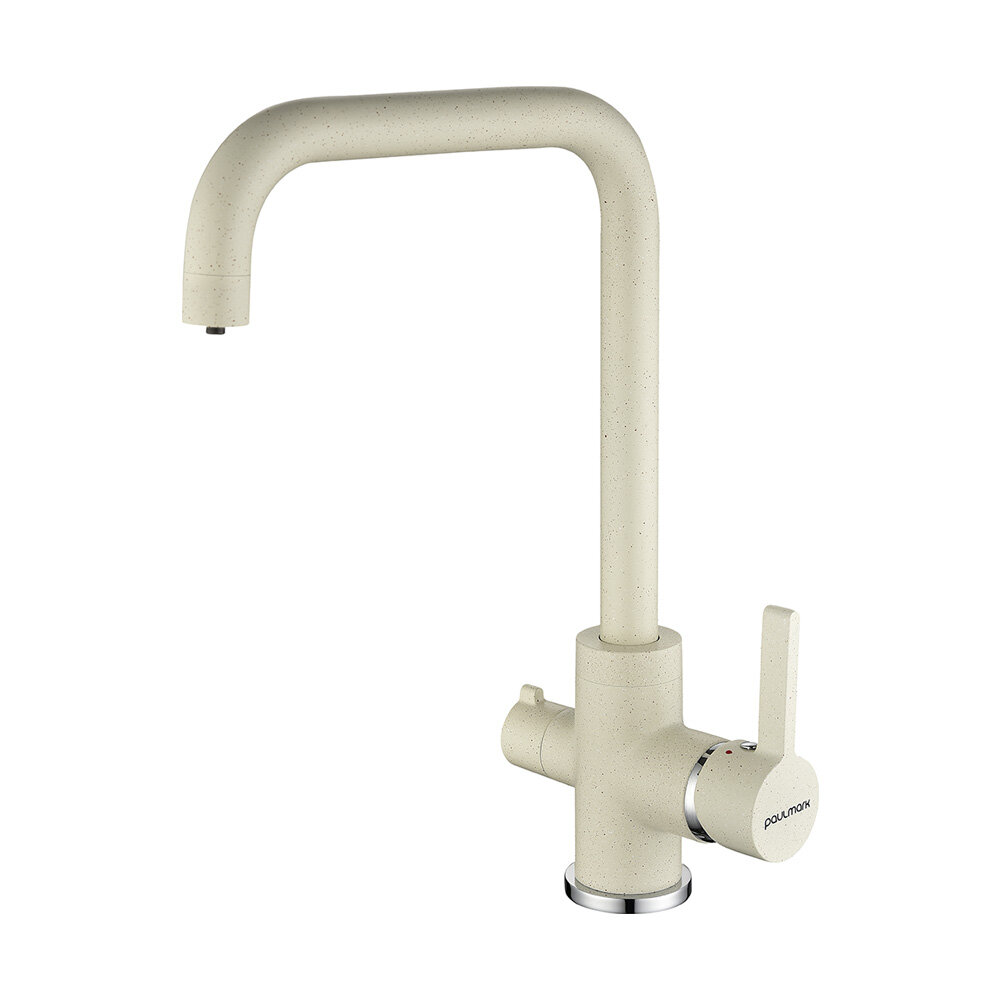 Смеситель для кухни (мойки) Paulmark Logas Lo213021-331 белый