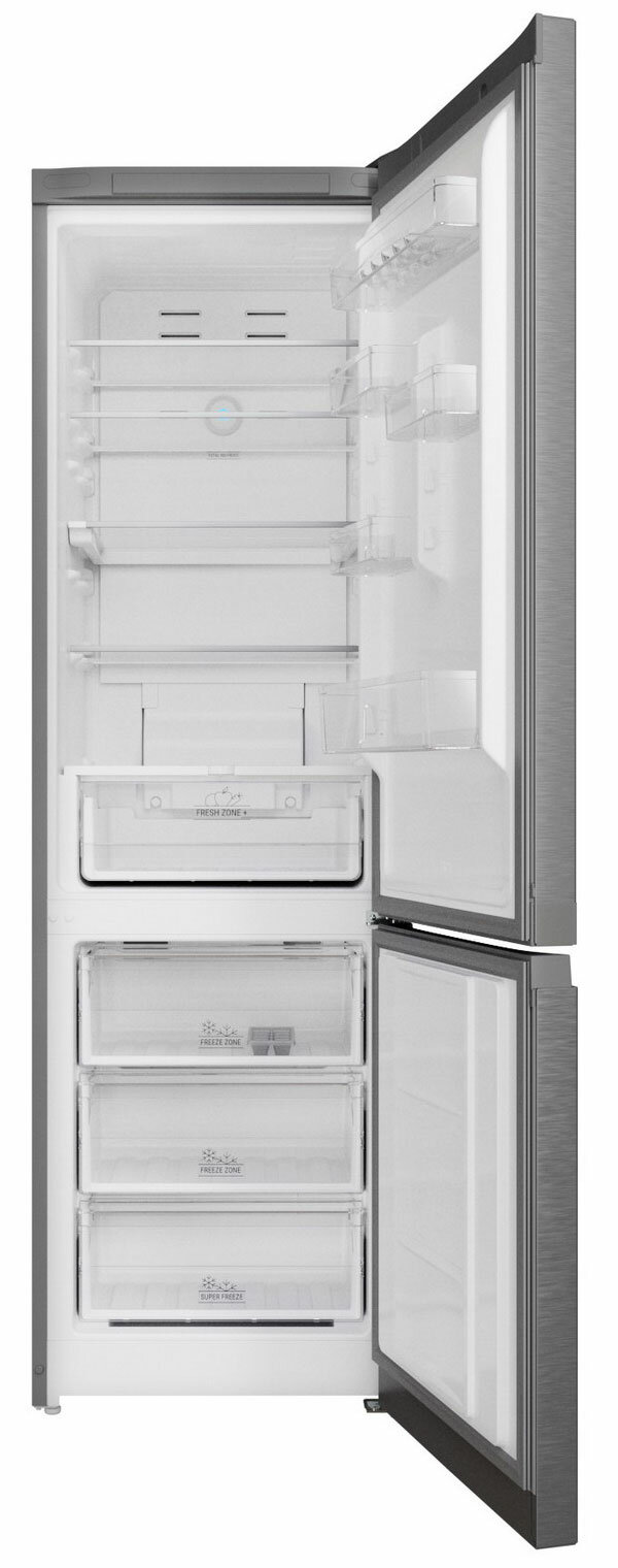 Двухкамерный холодильник Hotpoint HT 7201I MX O3 нержавеющая сталь - фотография № 2