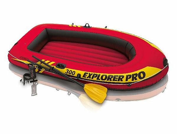 INTEX Надувная лодка Explorer Pro-300-Set 244*117*36 см + насос и весла 58358