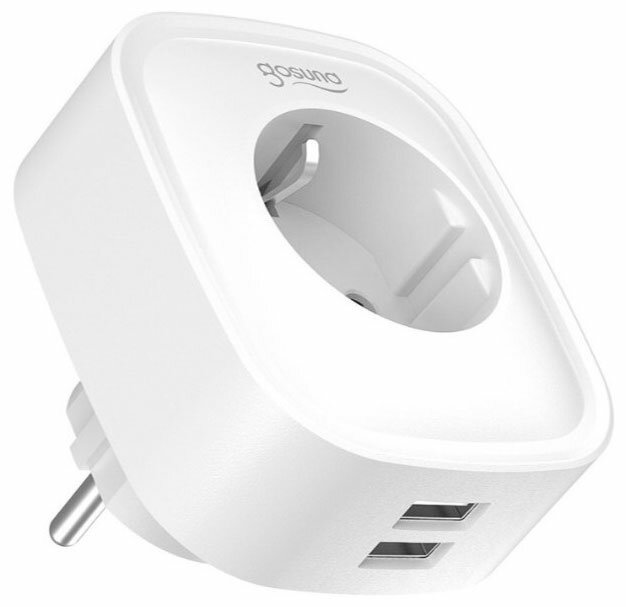 Умная розетка Gosund Smart plug 2 USB outlet total 2.1A белый (SP112)