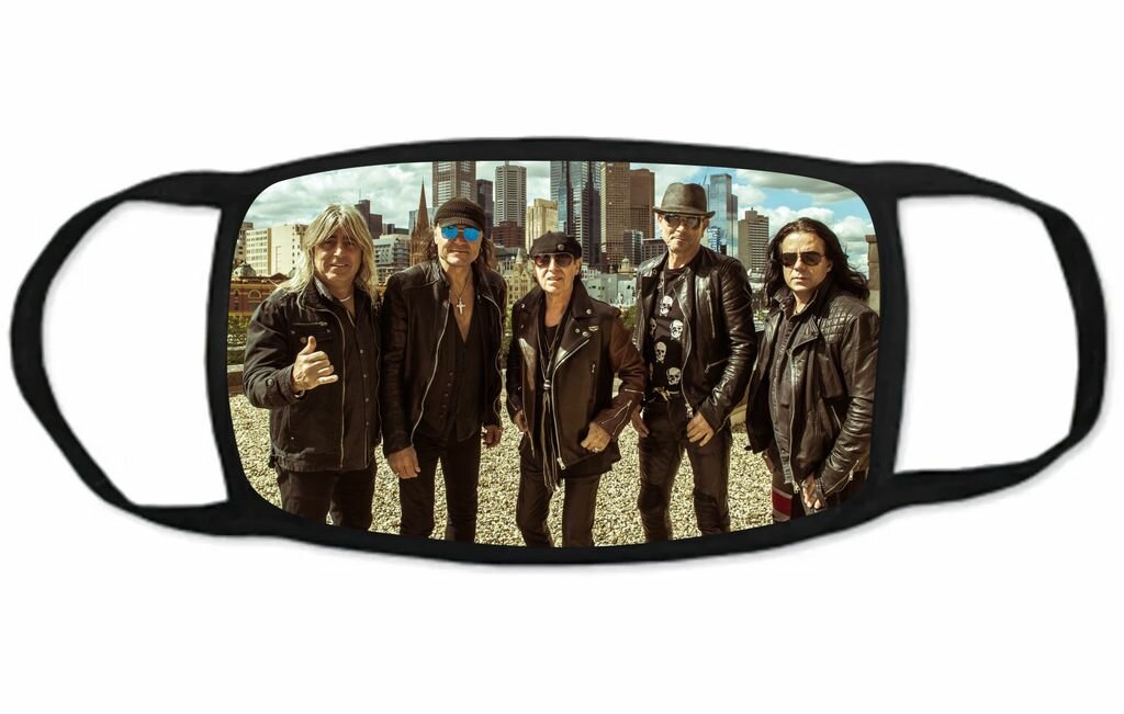 Маска защитная тканевая на лицо Scorpions Скорпионз №10 Взрослая - 20 на 125 см