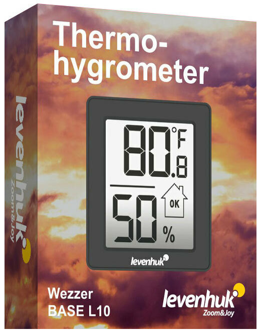 Метеостанция с измерением температуры и влажности воздуха / Термогигрометр Levenhuk Wezzer BASE L10 - фотография № 2