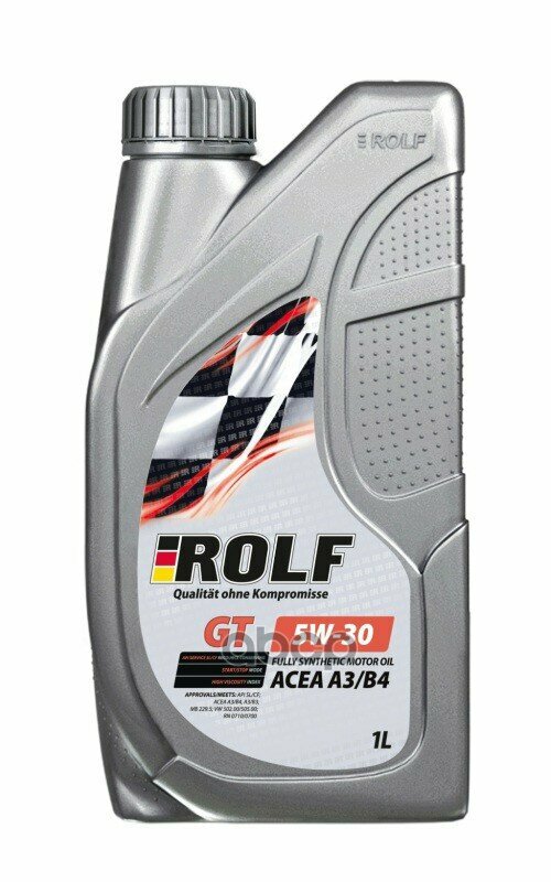 ROLF Масло Моторное 5w30 Rolf 1л Синтетика Gt Acea A3/B4 Пластик