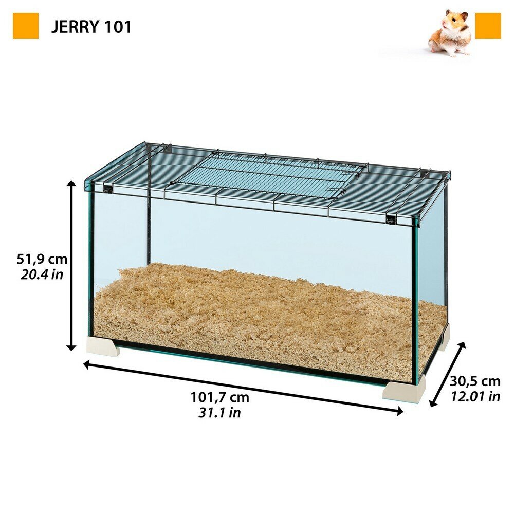 Клетка для грызунов Ferplast Jerry 101 53х51х101 см. (стекло) - фотография № 7