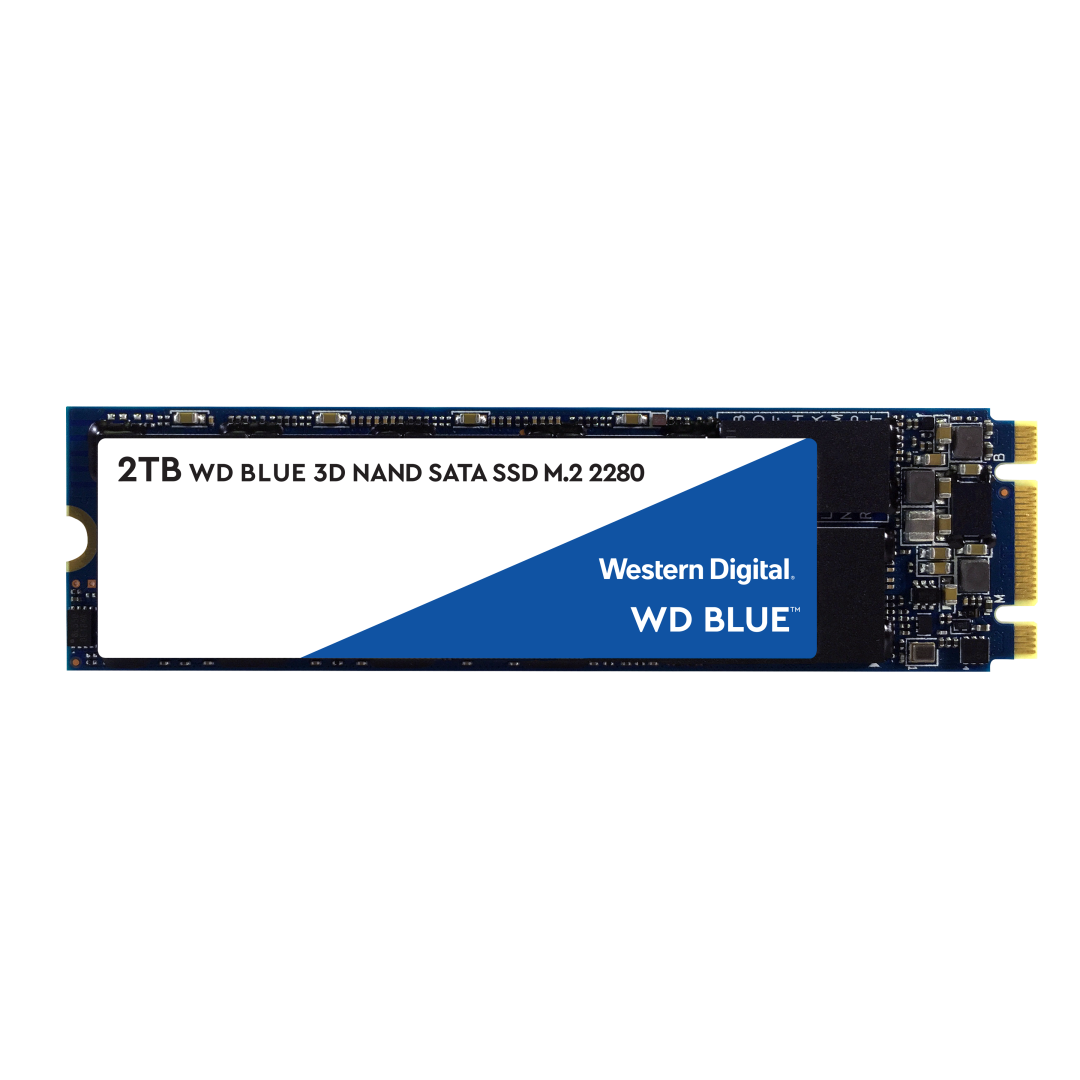 Накопитель SSD Western Digital WDS200T2B0B Blue /SATA III/2 TB /Скорость чтения 560МБайт/с Скорость записи 530МБайт/с