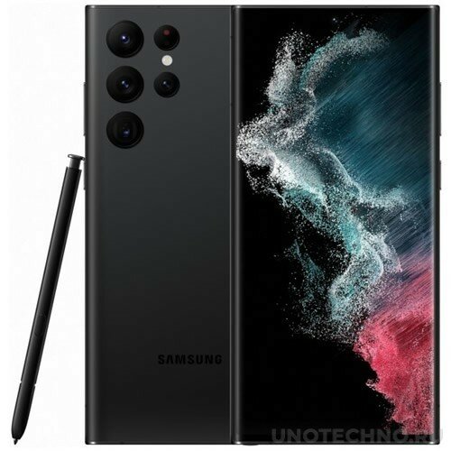 Смартфон Samsung Galaxy S22 Ultra 12/256Gb (Snapdragon) Phantom Black (Черный Фантом)