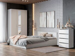 Спальный гарнитур СВ-Мебель Токио Белый текстурный - изображение