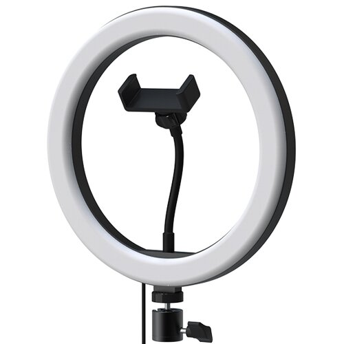 фото Лампа кольцевая Ritmix RRL-261, 120 диодов, диаметр 26см, на штатив,9 уровней яркости. RGB подсветка