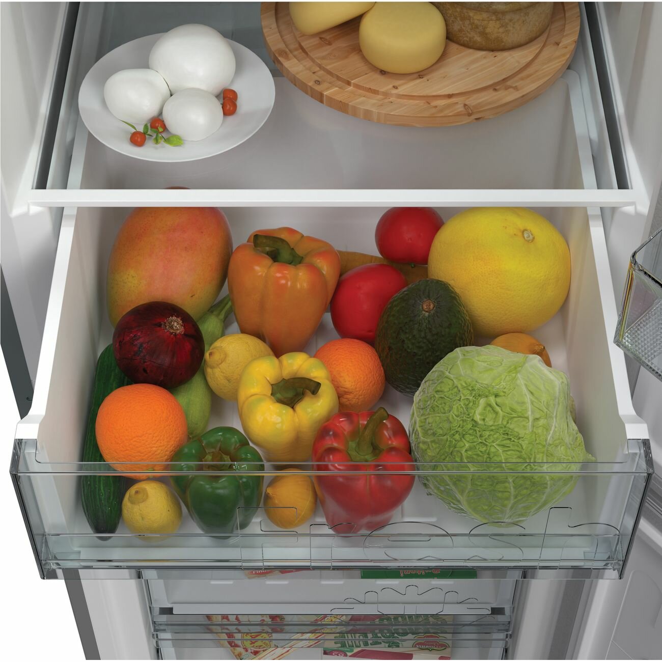 Холодильник CANDY CCRN 6200S, двухкамерный, серебристый - фото №5