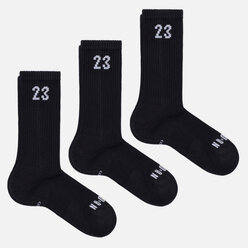 Комплект носков Nike 3-Pack Essential Crew чёрный , Размер 38-42 EU