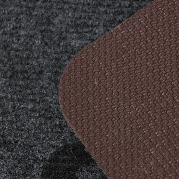 Коврик влаговпитывающий придверный без окантовки Доляна «О, привет», 40×60 см, цвет серый - фотография № 6
