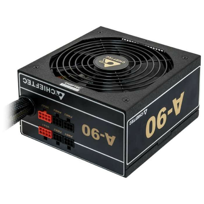   Chieftec PSU GDP-750C 750W A-90 ATX2.3/EPS12V 230V CabMan RT 90%+ 14cm Fan Active PFC Fix:20+4, 8(4+4)p Mod:2x8(6+2)p,2x(SATAx3),3xMolex+Flop