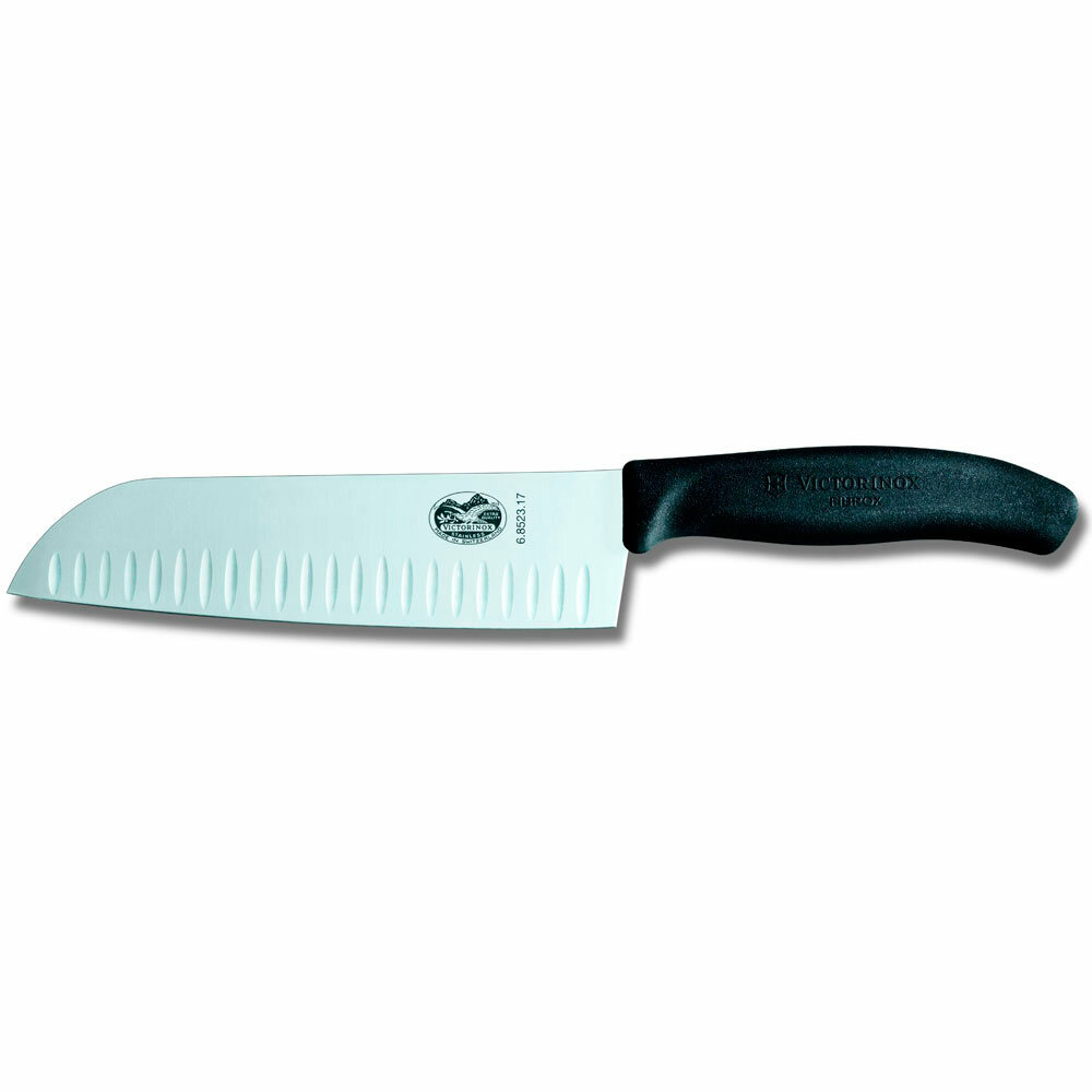 Нож кухонный Victorinox Santoku SwissClassic черный 17 см 6.8523.17B