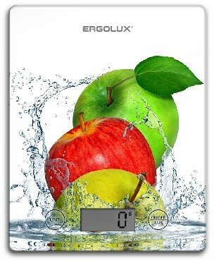 Весы кухонные ERGOLUX ELX-SK02-С01, яблоки