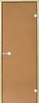 HARVIA Двери стеклянные 8/19 коробка сосна, бронза D81901M - изображение