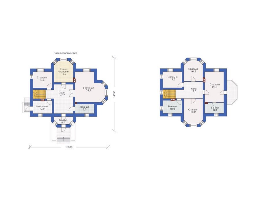 Проект дома Plans-36-56 (229 кв.м, кирпич) - фотография № 3