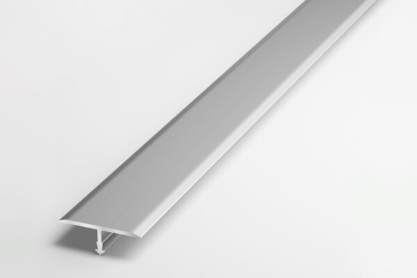 Порожек Т-образный алюминиевый для напольных покрытий, ширина 26мм, длина 2,7м лука ПС 11.2700.01л (Анод серебро матовое)