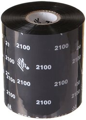 Термотрансферная лента Zebra Wax Ribbon 80mm x 450m 02100BK08045