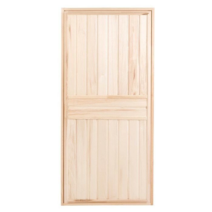 Дверь для бани и сауны "Эконом", липа 170×80см(В наборе1шт.) - фотография № 3