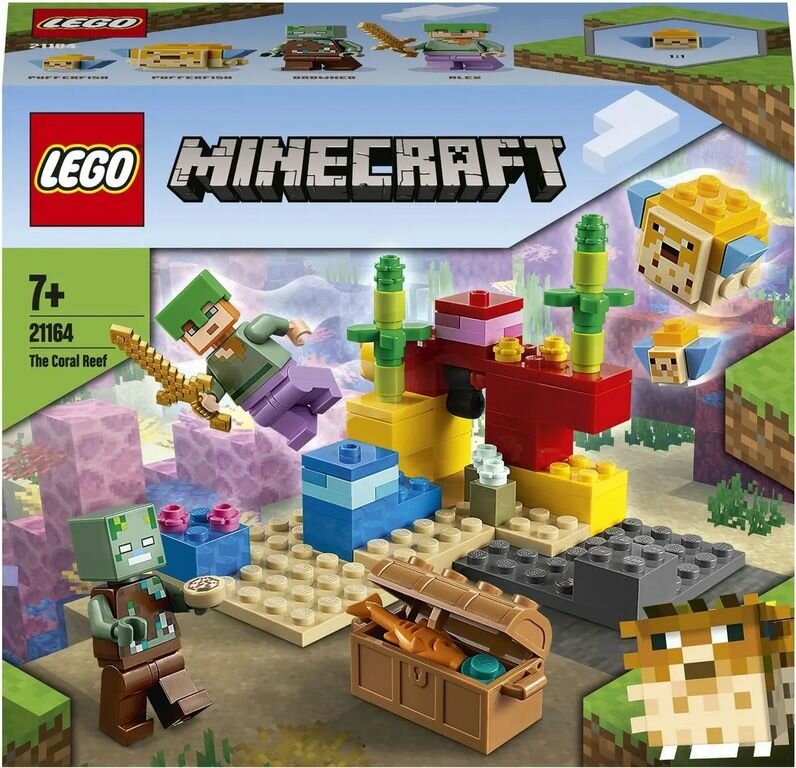 LEGO Minecraft Конструктор Коралловый риф, 21164