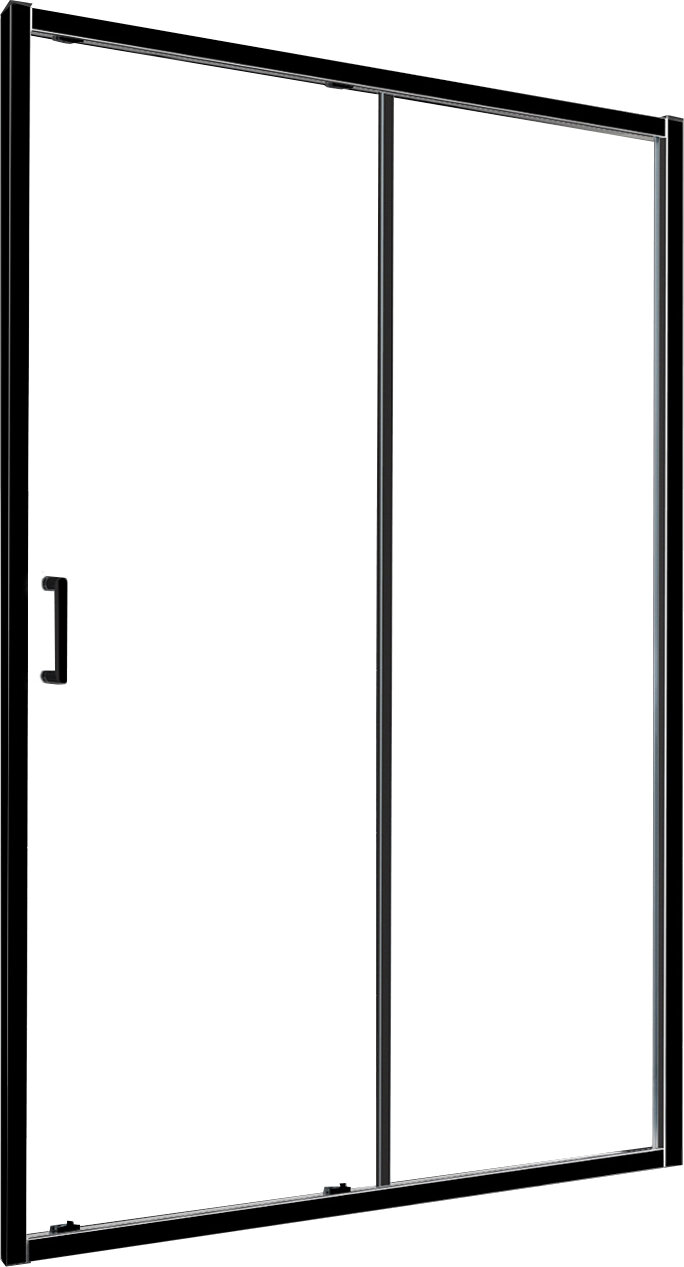 Душевая дверь в нишу RGW Classic CL-14-B 140 см, профиль матовый черный - фотография № 2