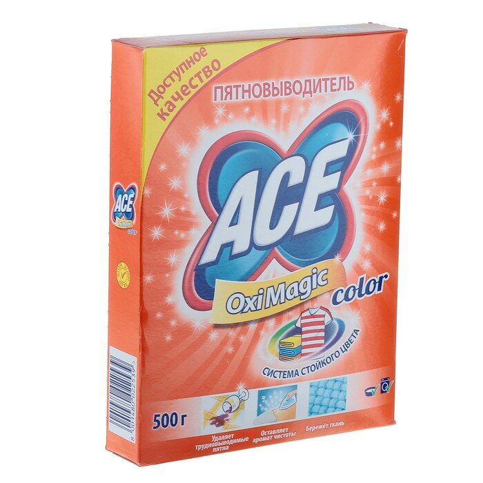 Пятновыводитель Ace Oxi Magic Color, 500 г./В упаковке шт: 1