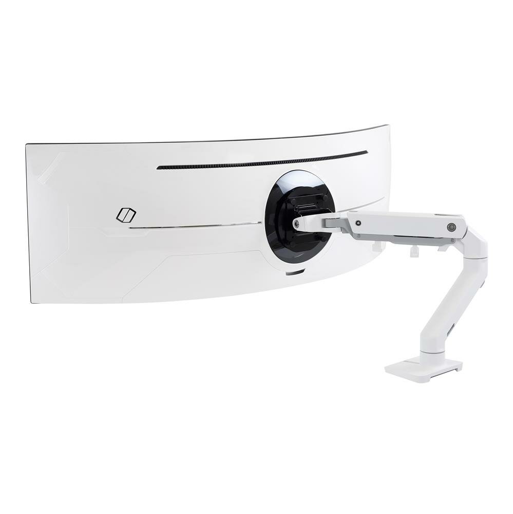 Ergotron 45-647-216 Desk Monitor Arm with HD Pivot (white) для иммерсивных изогнутых экранов 1000R