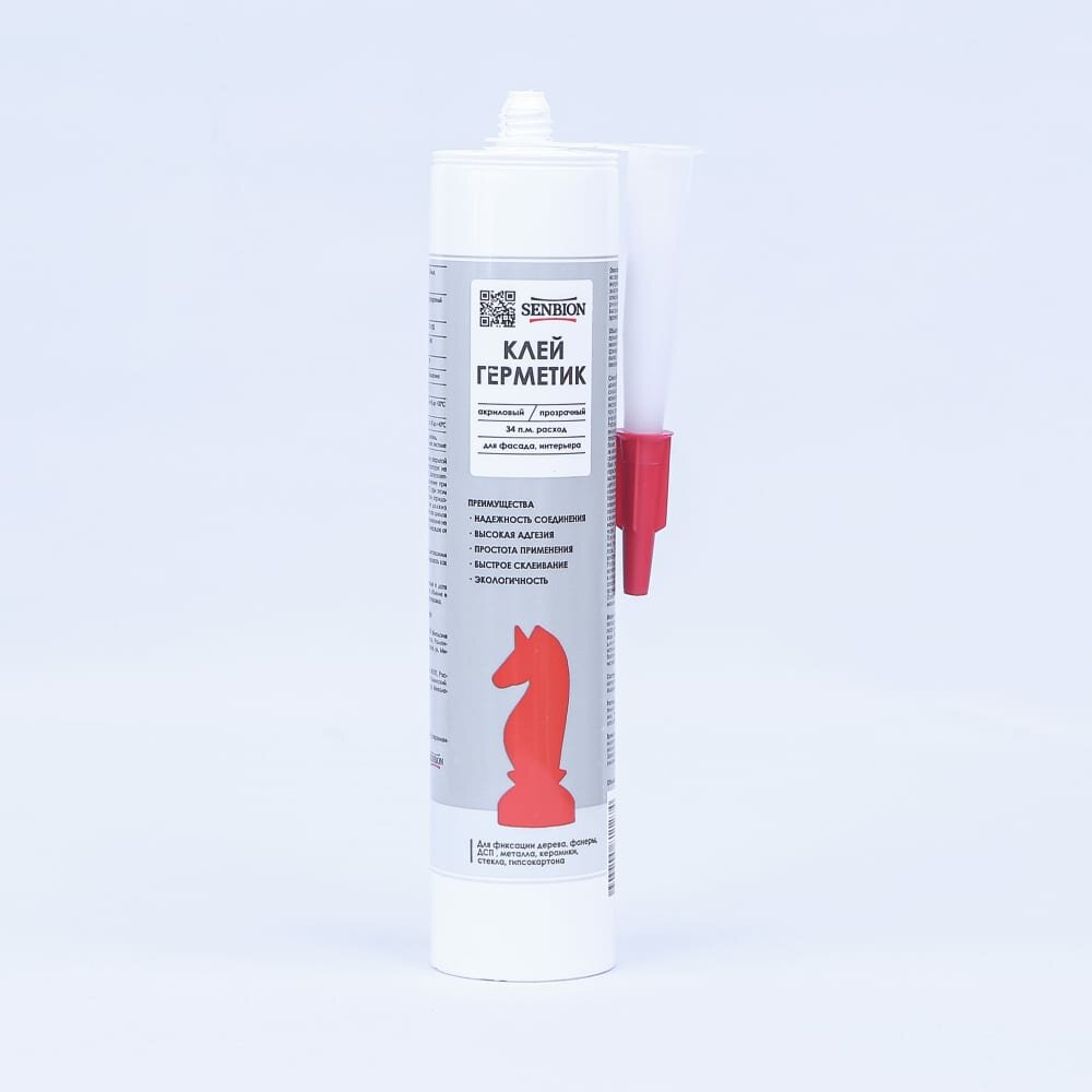 фото SENBION Клей-Герметик "Жидкие гвозди" акриловый Прозрачный 310 мл SB2968/310-Проз