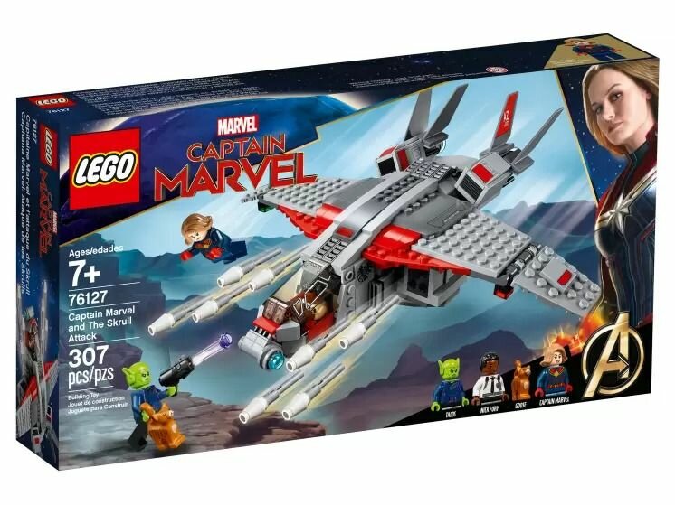 Конструктор LEGO Marvel Super Heroes Капитан Марвел и атака скруллов, 76127