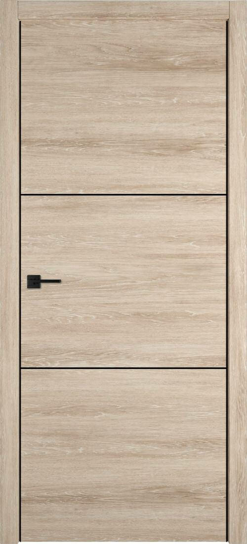 фото Межкомнатная дверь VFD Urban 2 Black Mould, Sand Vellum 2000*700.Комплект (полотно,коробка,наличник)