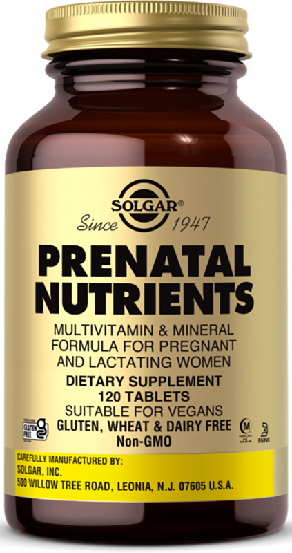 Solgar Prenatal Nutrients, 120 .