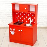 Игровая мебель «Кухонный гарнитур: Зайка», цвет красный - изображение
