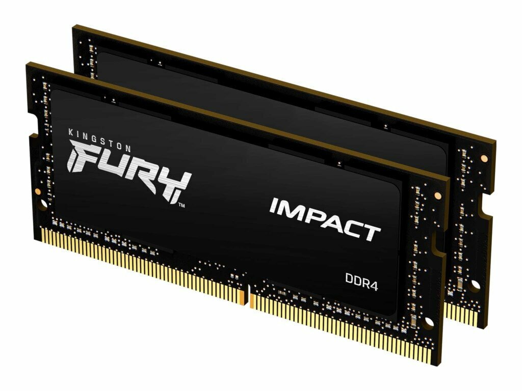 Kingston Модуль оперативной памяти SO-DIMM 2x32ГБ DDR4 SDRAM Kingston FURY Impact KF426S16IBK2/64 (PC21300, 2666МГц, CL16) (ret)